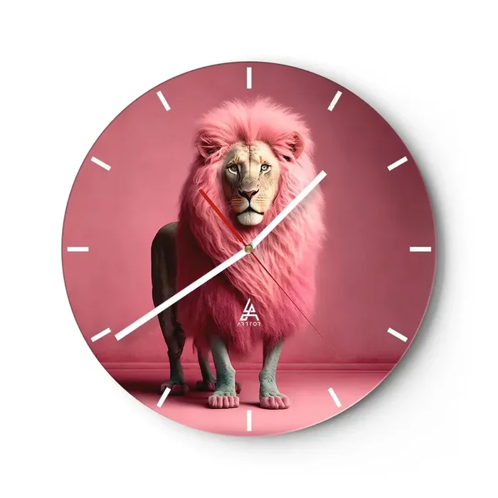 Reloj de pared – Reloj de vidrio – Y ya no me tienes miedo – 40×40 cm