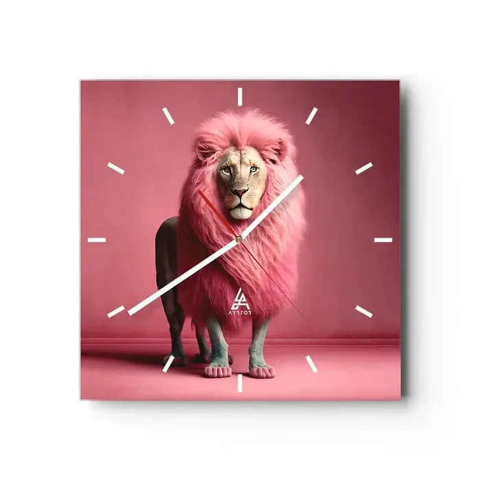Reloj de pared – Reloj de vidrio – Y ya no me tienes miedo – 40×40 cm