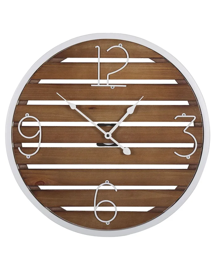 Reloj de pared ARRIAGA 50 cm Madera de abeto Marrón oscuro