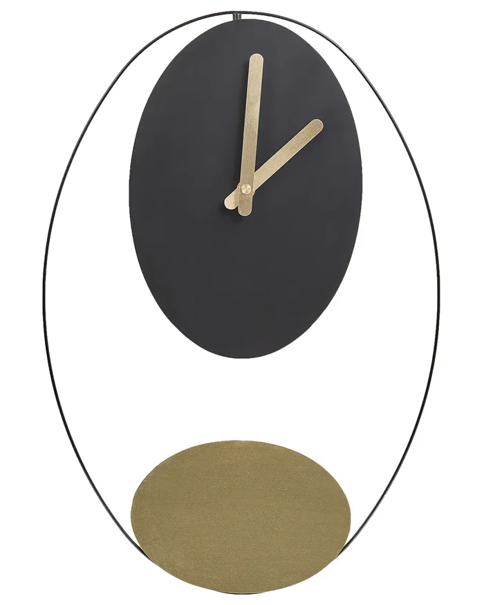 Reloj de pared MANIGOD 32 cm Metal Negro