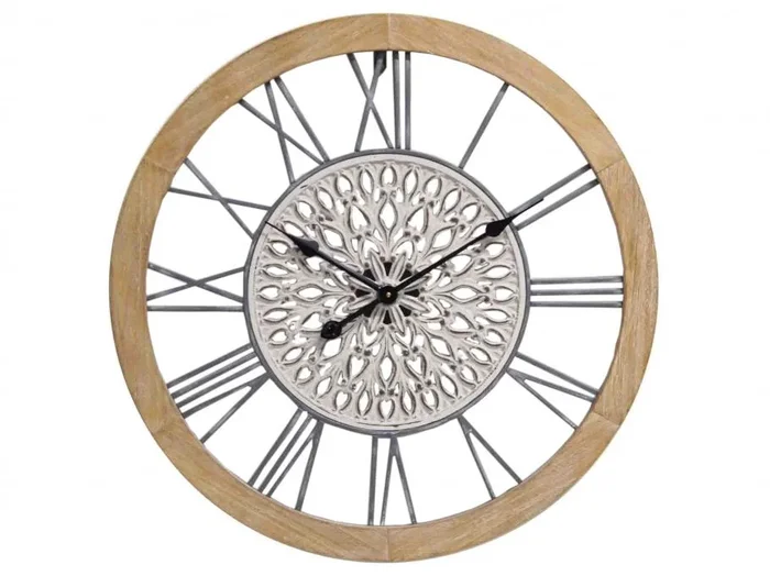 Reloj Pared Metal/madera