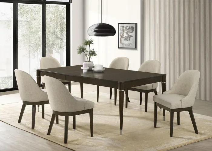 Reseda Ash Brown 7-Piece Rectangular Dining Set