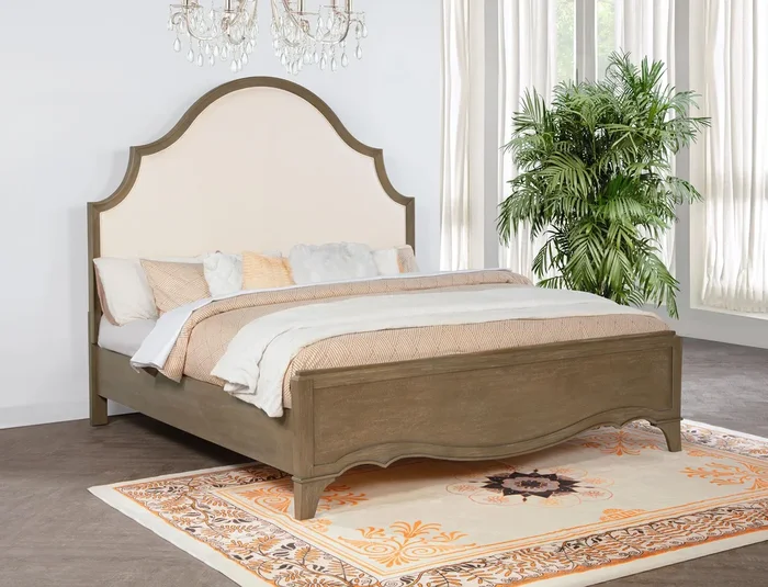 Revello Washed Mango Eastern King Panel Bed