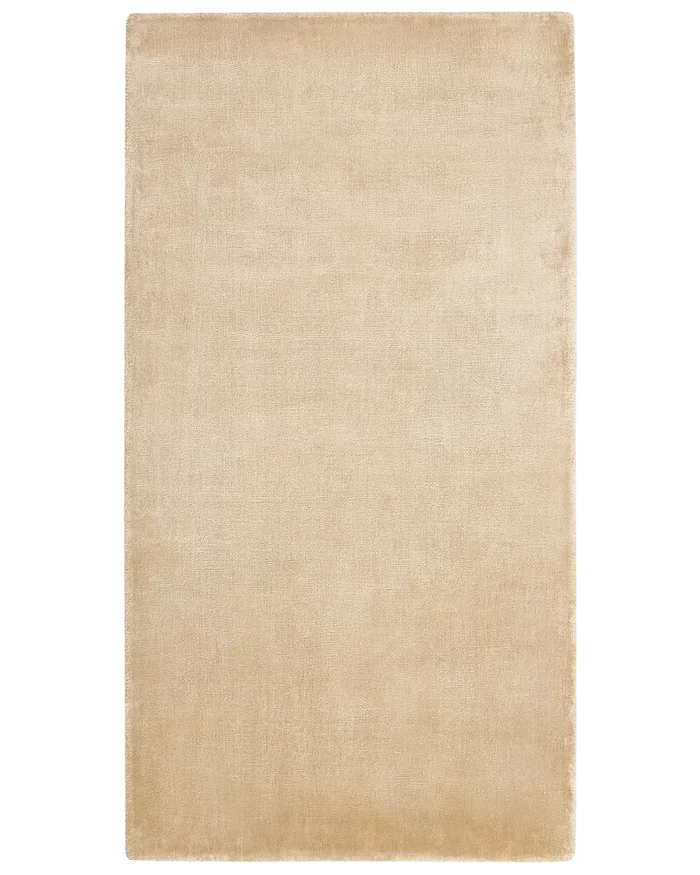 Rug GESI II Sand Beige 80 x 150 cm Viscose