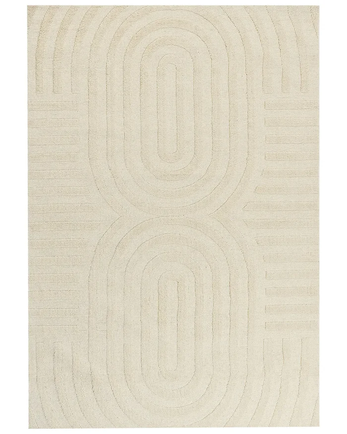 Rug MASTUNG Beige 160 x 230 cm Wool