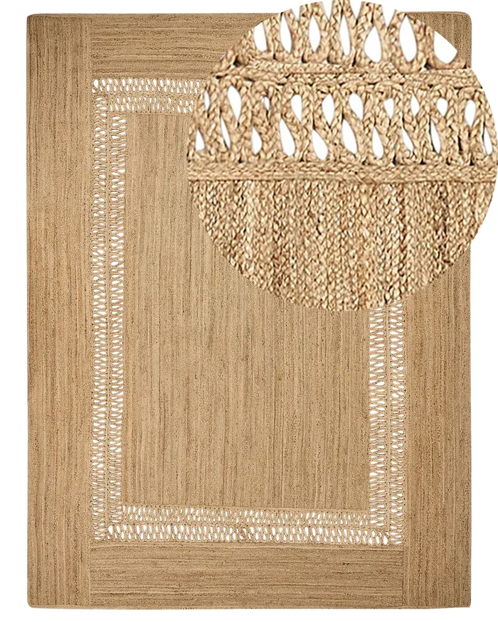 Rug YENIKOY Beige 300 x 400 cm Jute