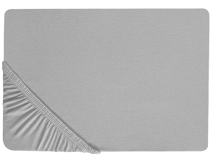 Sábana bajera HOFUF Algodón 90 x 200 cm Gris claro