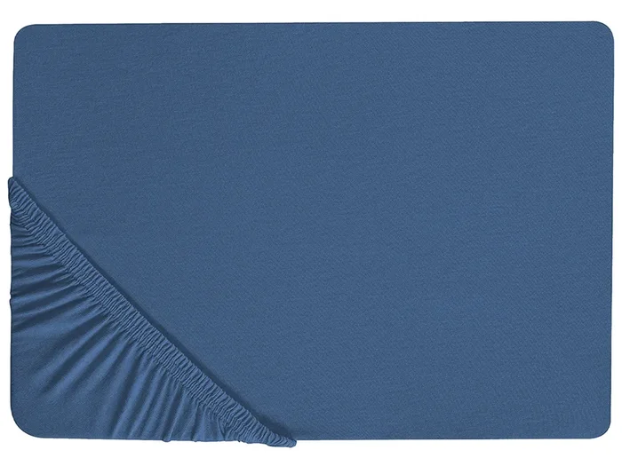 Sábana bajera JANBU Algodón 140 x 200 cm Azul marino