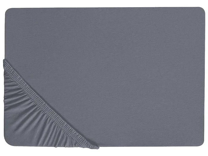 Sábana bajera JANBU Algodón 160 x 200 cm Gris oscuro