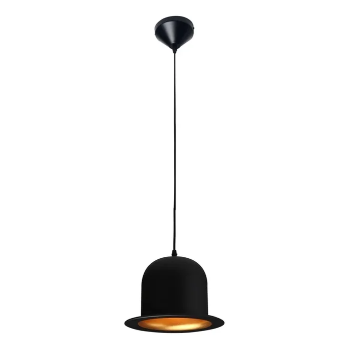 Searchlight – Lámpara colgante 1xE27/60W/230V negro