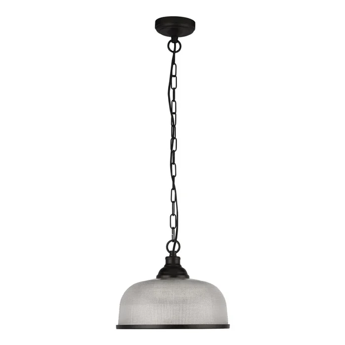 Searchlight – Lámpara colgante con cadena BISTRO 1xE27/60W/230V negro