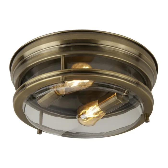 Searchlight – Plafón EDINBURGH I 2xE27/40W/230V bronce