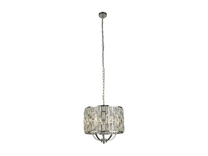 Searchlight BIJOU 5 ljus krom takhnge med kristallglas