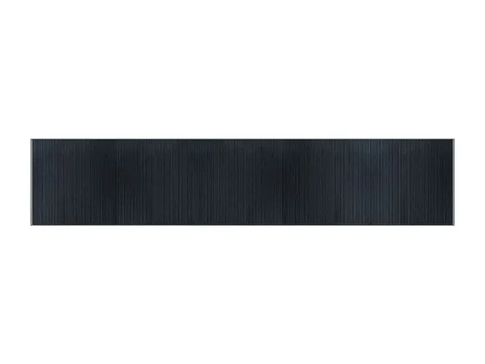 Senad Alfombra rectangular bambú gris 100×500 cm