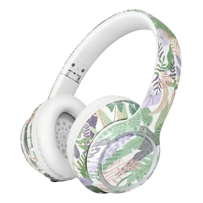 Sencor – Auriculares inalámbricos con micrófono 3,7V/400 mAh verde/blanco