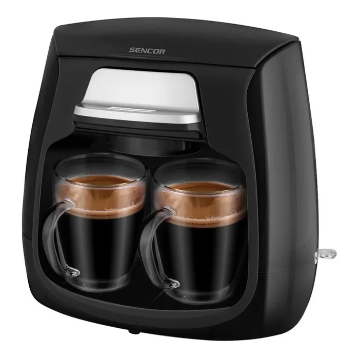 Sencor – Máquina de café con dos tazas 500W/230V negro