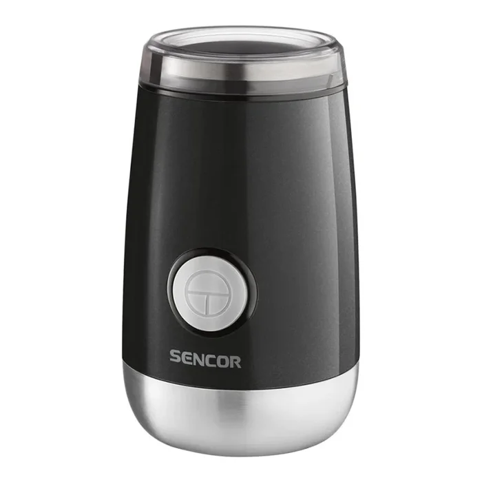 Sencor – Molinillo eléctrico de café en grano 60 g 150W/230V negro/cromo mate