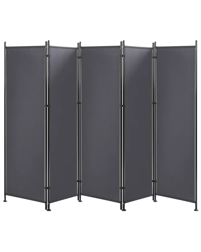 Separador de ambientes de 5 paneles NARNI Gris 267 cm 170 cm