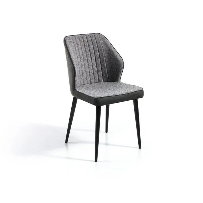 Set 2 sillas de comedor tela MASSA – Gris
