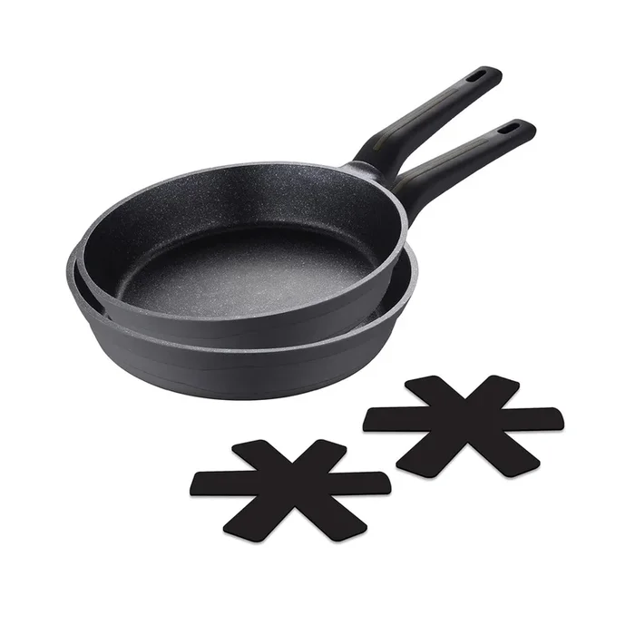 Set de 2 sartenes Ø20Ø24cm con protectores Bistro San Ignacio