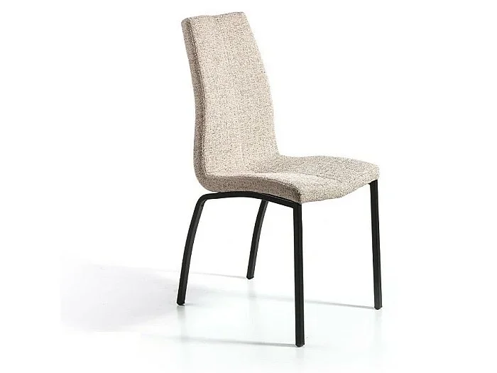 Set de 2 sillas de comedor – Tela Beige, 43x58x94 cm – TEXAS
