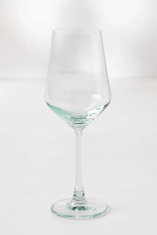 Set de 4 copas de vino de cristal 35cl Laisa Verde Col – SKLUM