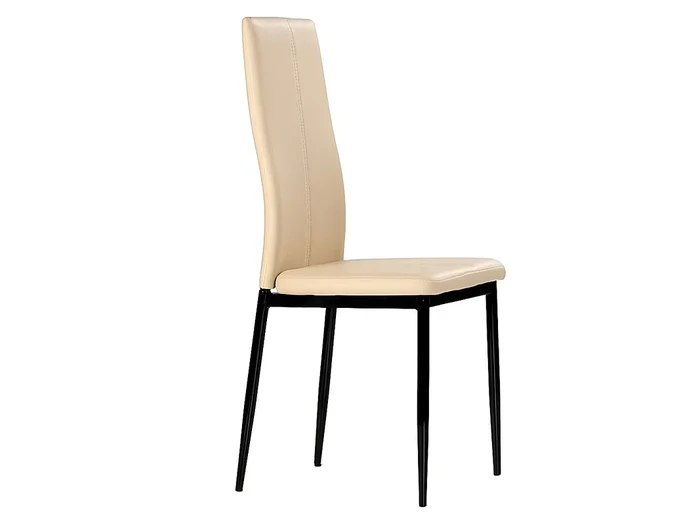 Set de 4 sillas de comedor – Polipiel Capuccino, 42x47x97,5cm – POLAR