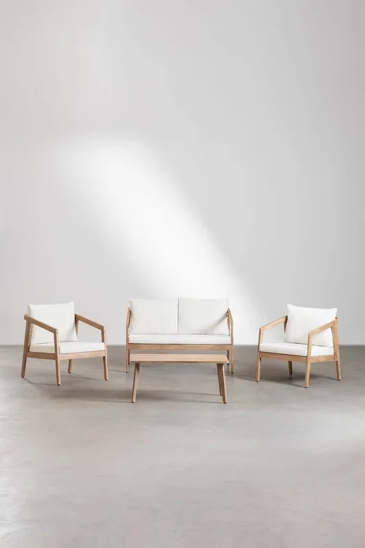Set de Jardín en Madera de Acacia Kaela – SKLUM