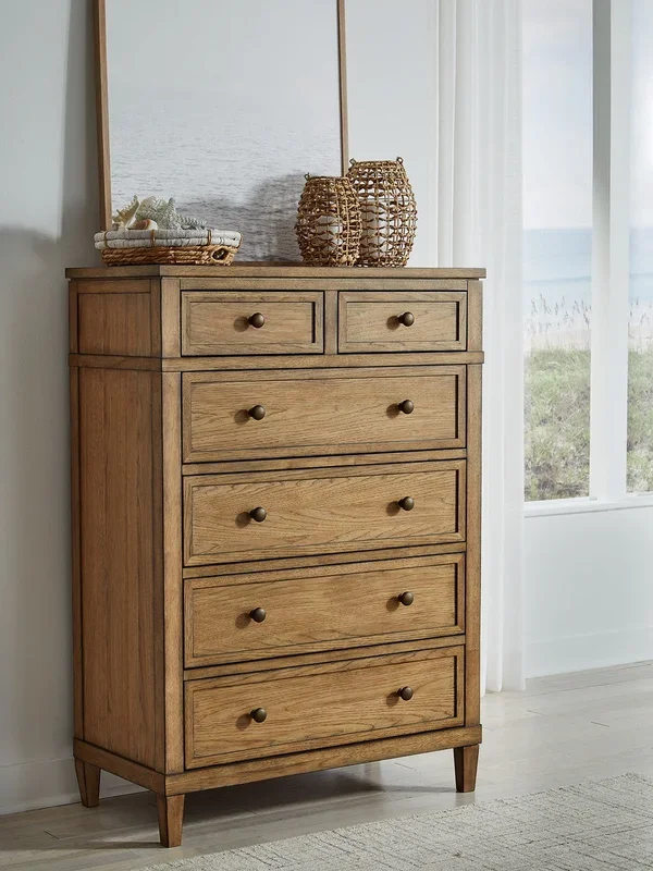 Sharlance Light Brown Chest of Drawers