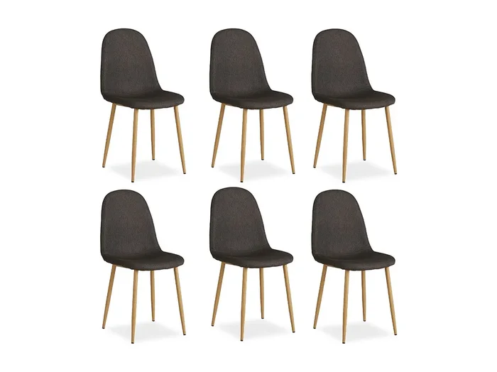 Silla de comedor 44x88x45,5 cm Antracita Eames