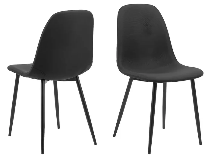 Silla de comedor Celia negra.