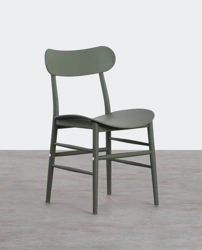 Silla de Comedor de Polipropileno Beril Verde Nori – The Masie
