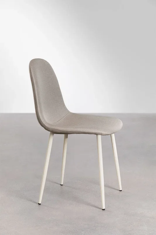 Silla de Comedor Glamm Deluxe Lino Marrón Moka – SKLUM