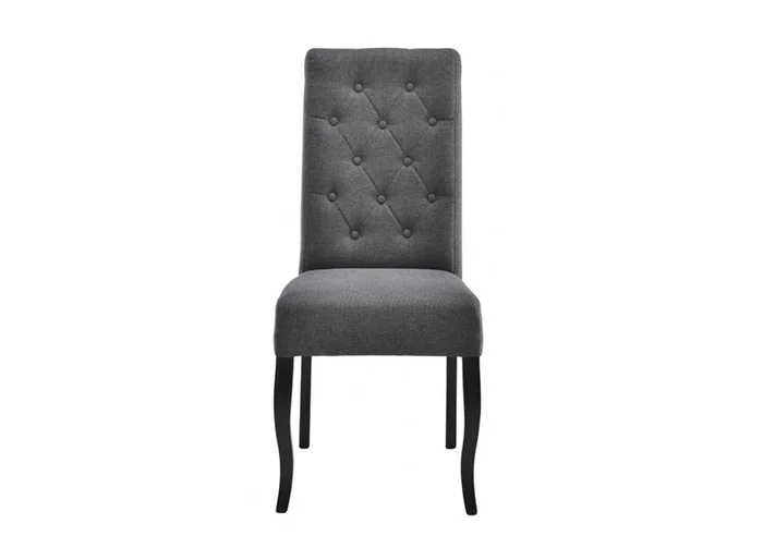 Silla de comedor gris oscuro ELODIE