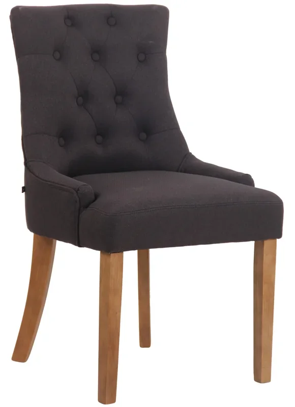 Silla De Comedor Inverness De Tela En Esltilo Chesterfield