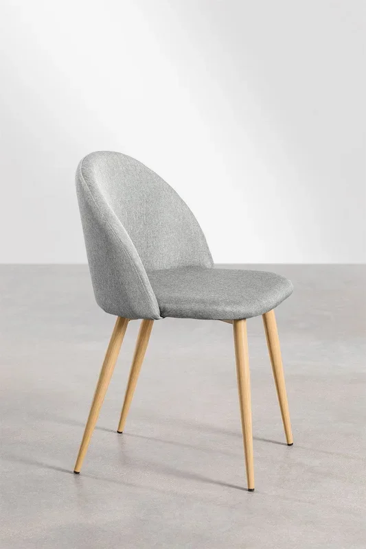 Silla de Comedor Kana Lino Gris Hormigón – SKLUM