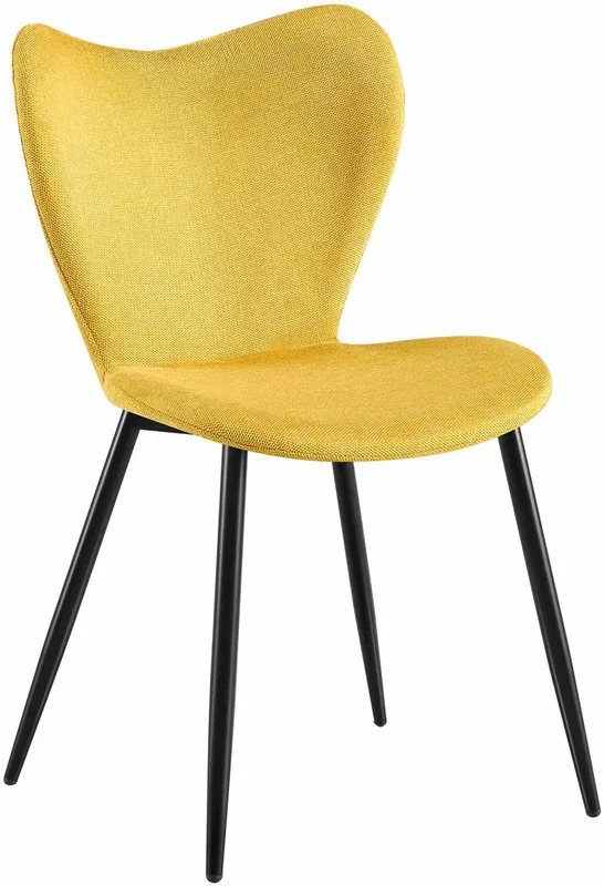 Silla de comedor Maika Tela Amarillo 58X50X80 cm