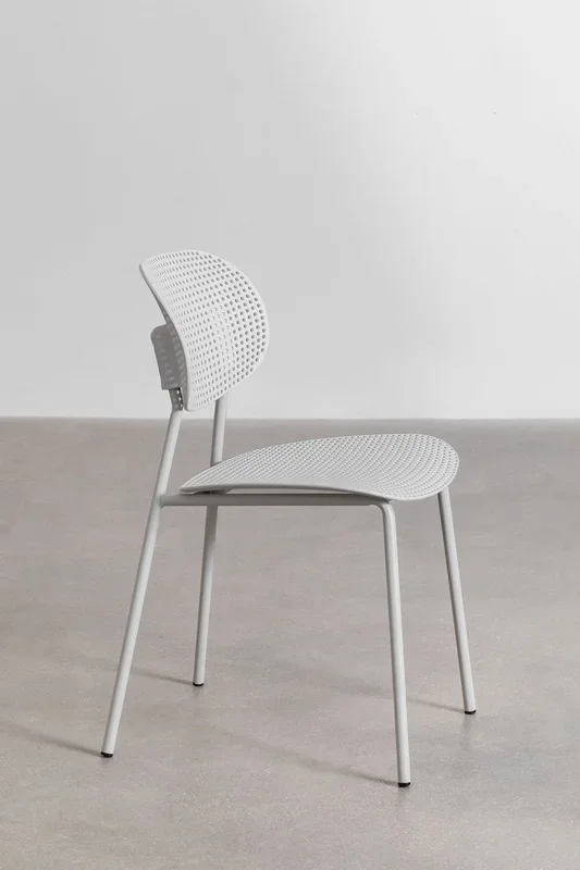 Silla de Comedor Tupah Gris Claro – SKLUM