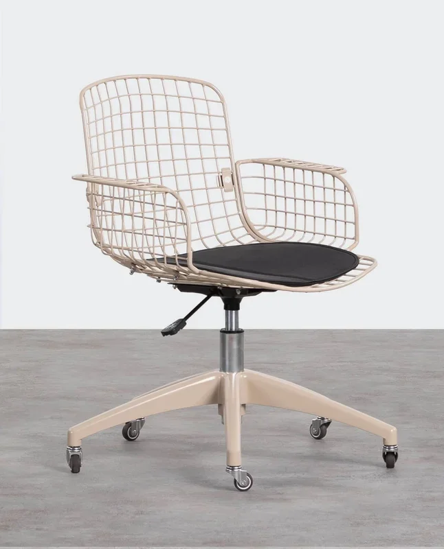 Silla de Escritorio Vintage Respaldo Alto Aras Marrón Arabia – The Masie