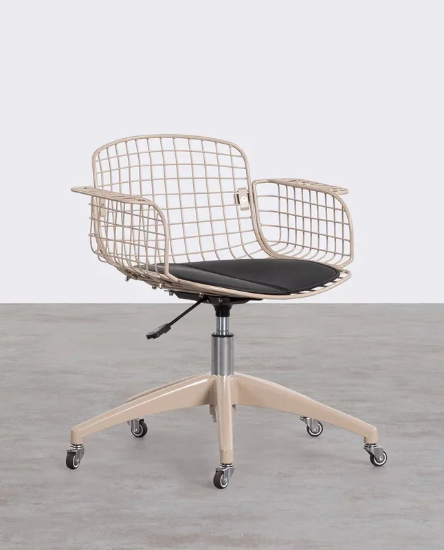 Silla de Escritorio Vintage Respaldo Bajo Aras Marrón Arabia – The Masie