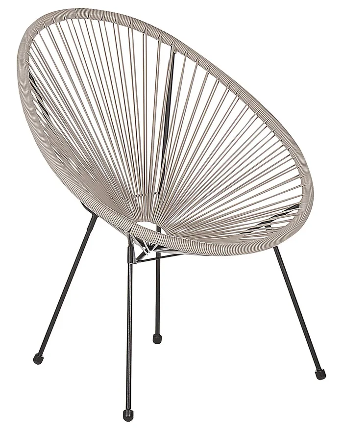 Silla de jardín ACAPULCO II Gris claro
