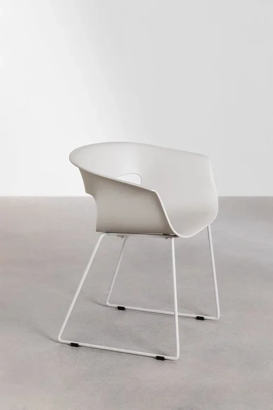 Silla de Jardín Alanys Blanco Grisáceo – SKLUM