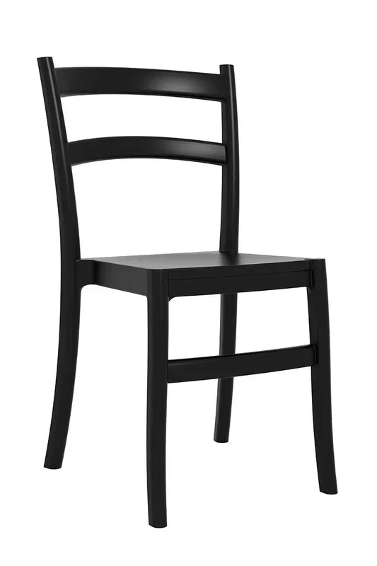 Silla de Jardín Apilable Tiffany Plástico Negro 51X45X85 cm