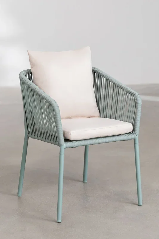 Silla de jardín Arhiza Classic Style Celadón – SKLUM