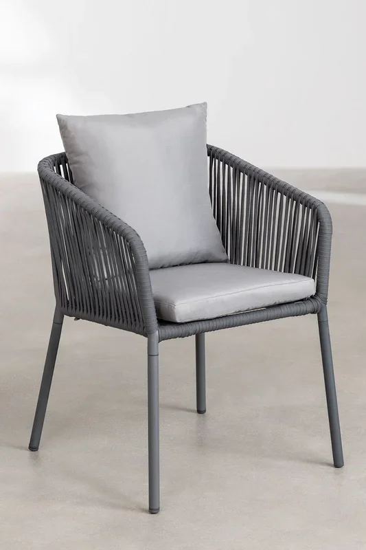 Silla de jardín Arhiza Classic Style Gris Antracita – SKLUM