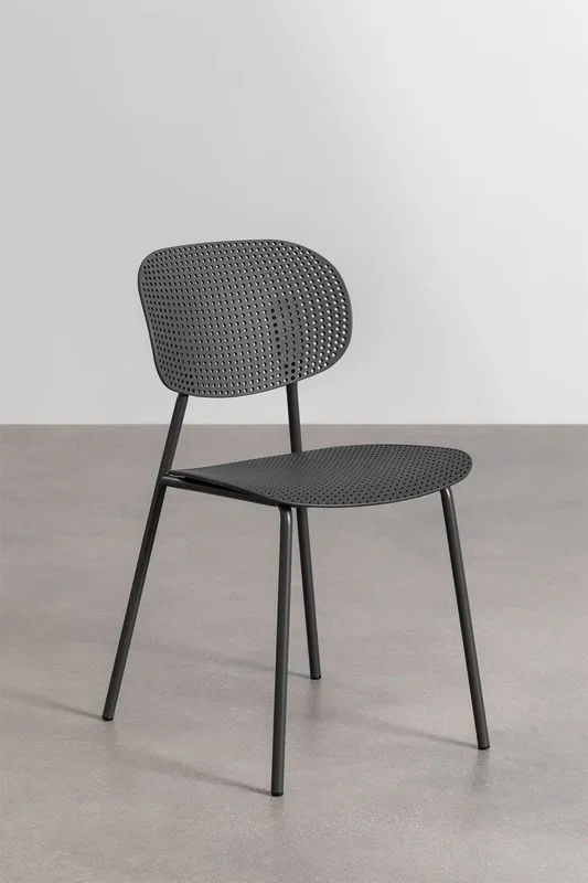 Silla de Jardín Tupah Gris Grafito – SKLUM