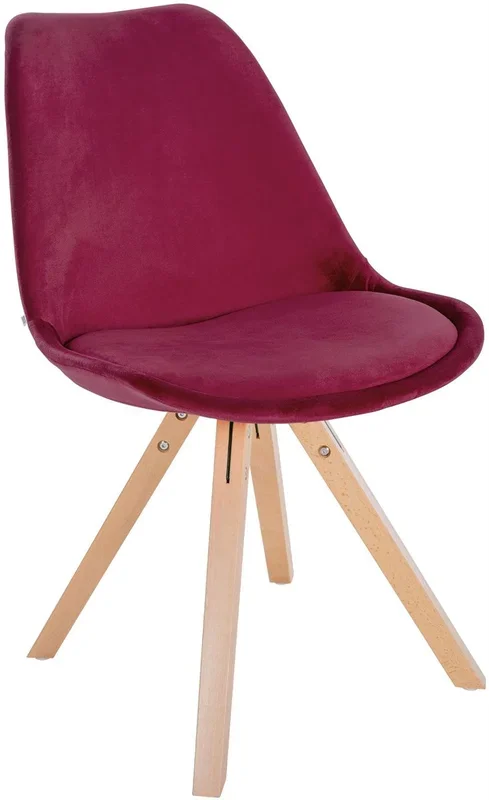 Silla de salón Sofia tapizada en terciopelo 48x54x81 cm