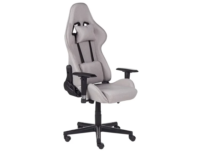 Silla gamer WARRIOR Gris claro