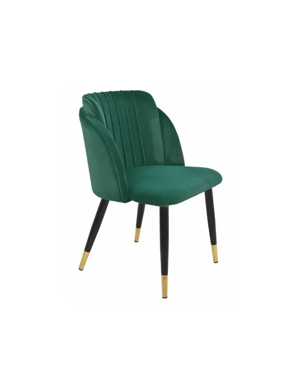 Silla mid century Grecia, metal, tapizado velvet