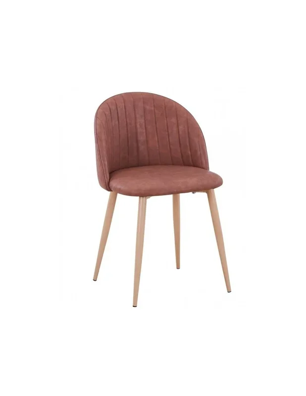Silla NEW VELVET, similpiel vintage cuero.
